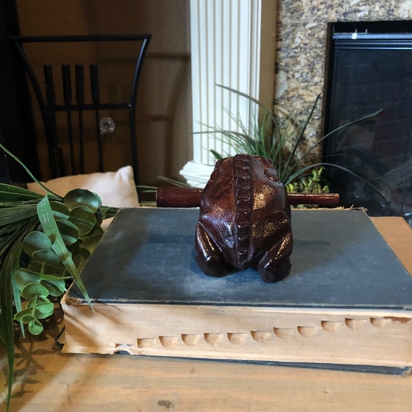 Thai Wooden Frog Carved Handcrafted, Thailand - Picture 5 of 9